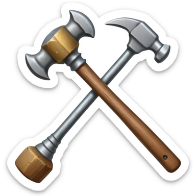 pin and  hammer sticker