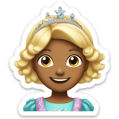 Smily little princess sticker