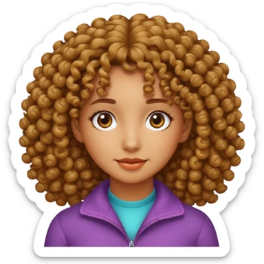 دختر موفرفری sticker