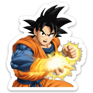 goku kamehameha sticker