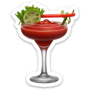 Blood Mary cocktail sticker