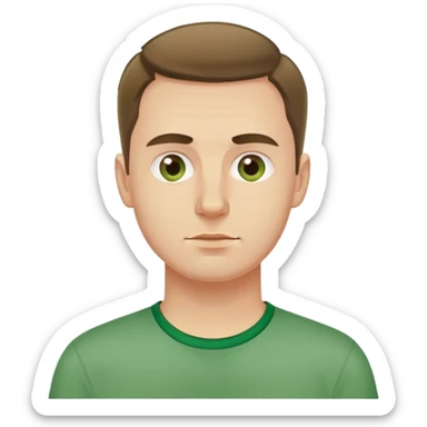 polish man in green shirt sticker