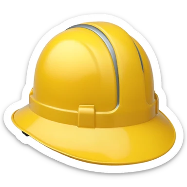 a hardhat with a lemon on the hard hat sticker