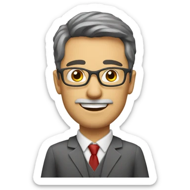 an english and german teacher sticker