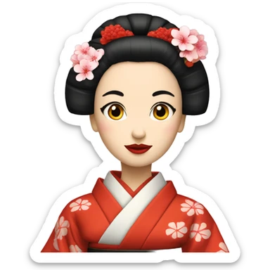 Geisha sticker
