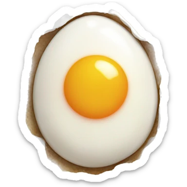 Sunny side up egg sticker