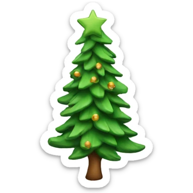 Christmas tree branch sticker