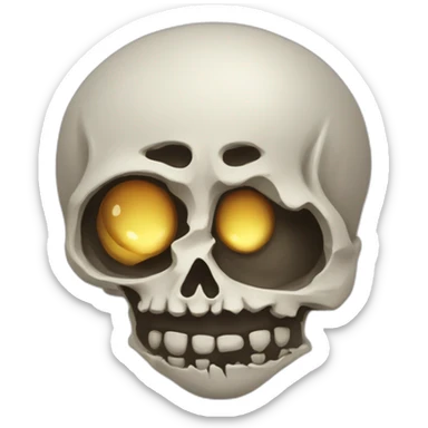 Tête de mort amoureux sticker