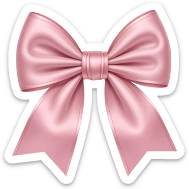 light pink bow sticker