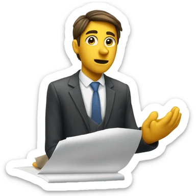 Review what you wrote and try to interpret it objectively sticker