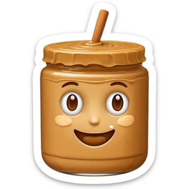 apple peanutbutter sticker