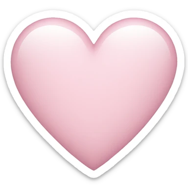Light Pink Heart sticker