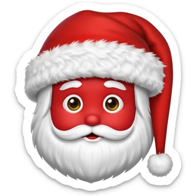 Santa hat emoji sticker