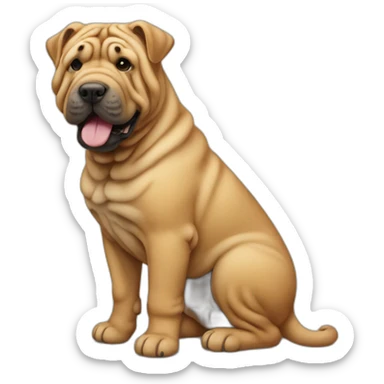 Shar pei sticker