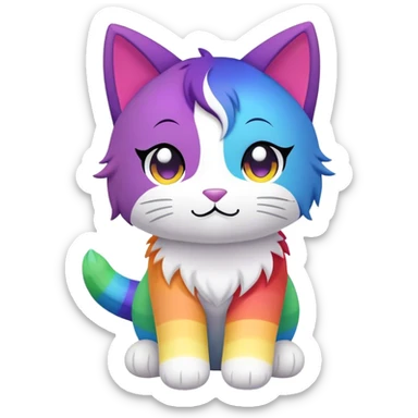 Aphmau toys called meemeows rainbow edition sticker