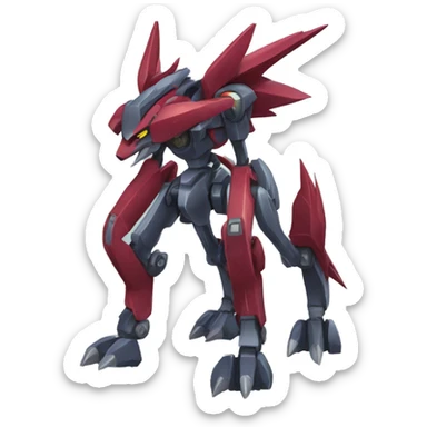 Bisharp-Zoroark-medabot-Mecha full body sticker
