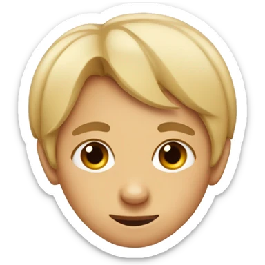 boy with dog ears and dog nose sticker