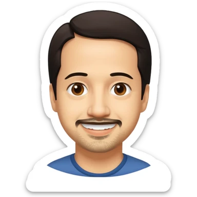 lin manuel miranda smirk sticker
