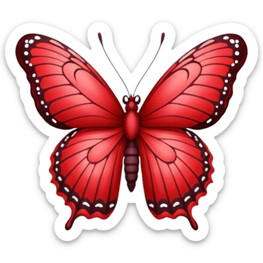 UNA BUTTERFLY FANTASY. DEBE TENER ESTE TONO/COLOR APROX: #BF1736 sticker