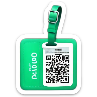 Luggage tag qrcode sticker
