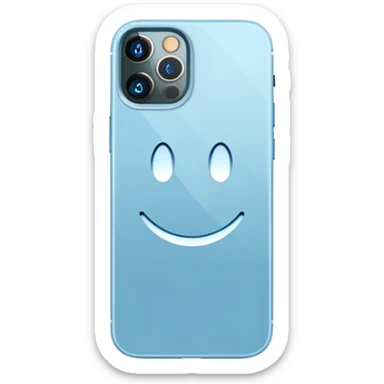 iPhone 13 Pro in light blue colour sticker