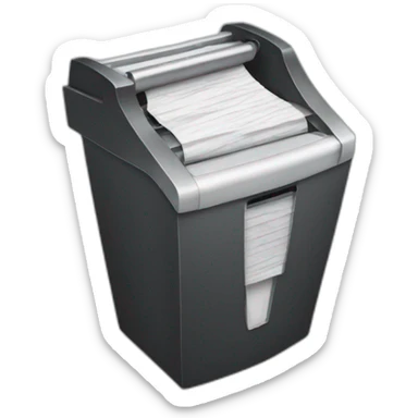 paper shredder sticker