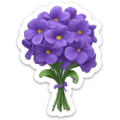 Violet bouquet  sticker