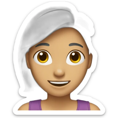 Mujer riendo sticker