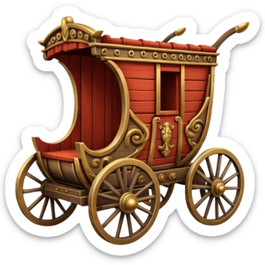 Roman chariot sticker