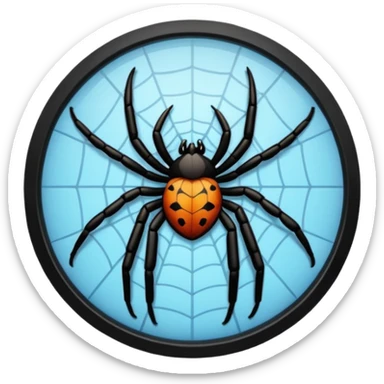 ventanas con telaraña sticker