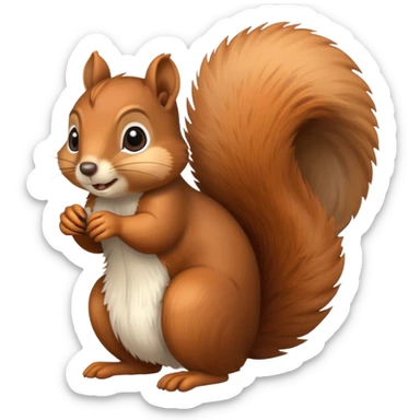 Squirrel sticker