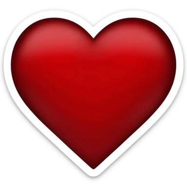 Gothic red heart sticker