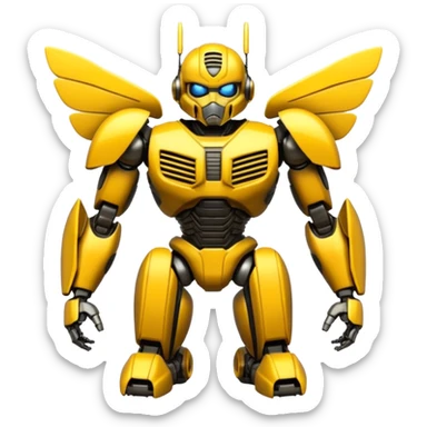 A bumblebee from Transformers sticker