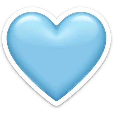 Corazon azul claro sticker