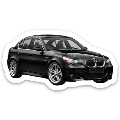 black bmw e60 sticker