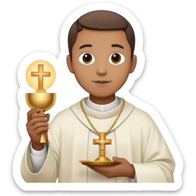 Eucharist with priest sticker