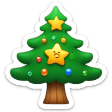 xiaomi logo with cristmas tree sticker