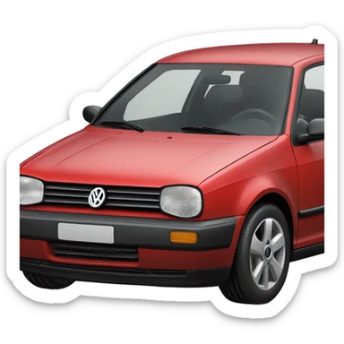 Volkswagen Golf 4 -red sticker