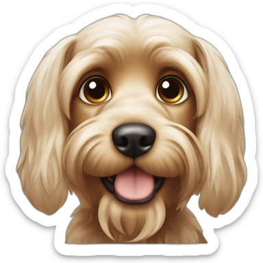 dog yorkshire floppy ears sticker