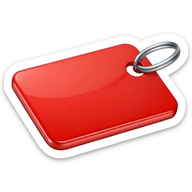 Tag vermelha sticker