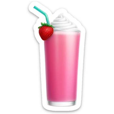 Pink girl drinks sticker