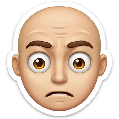 Disgusted Mad Face sticker