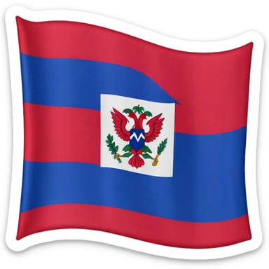 Haitian flag sticker