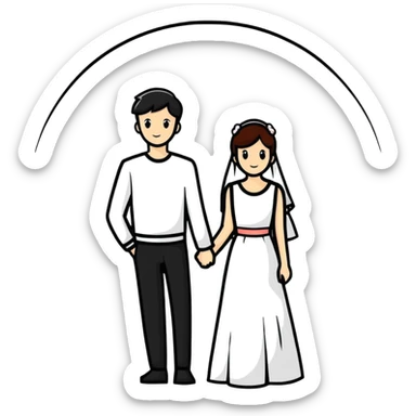 romantic couple date night sticker