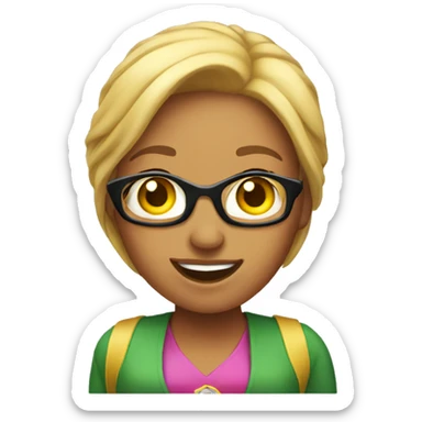 Female Lottery winner sticker