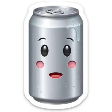 soda can without any face. sticker