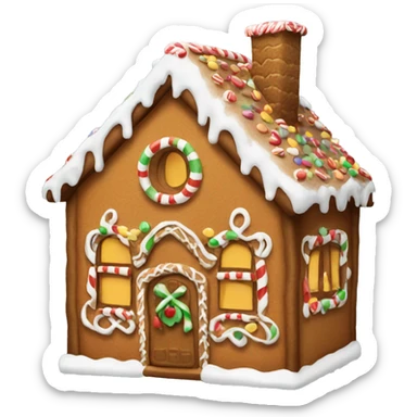 gingerbread house sticker