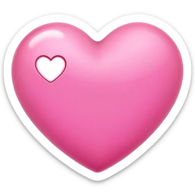 Pink heart sticker