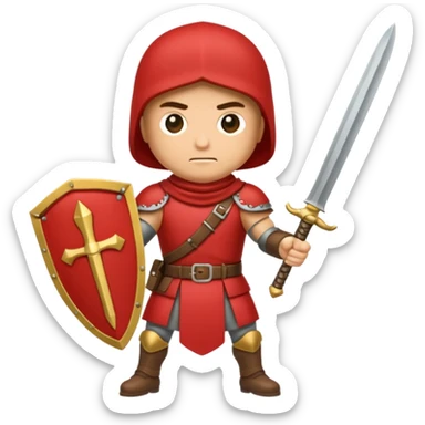 emoji de soldado romano alto y fuerte cuerpo entero sticker