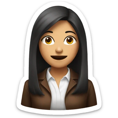 Nena con café  sticker